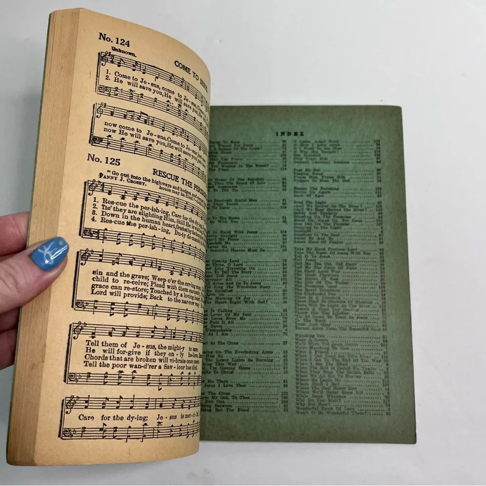 vintage don powell crusade hymnal gospel songs revival booklet feedspring church
